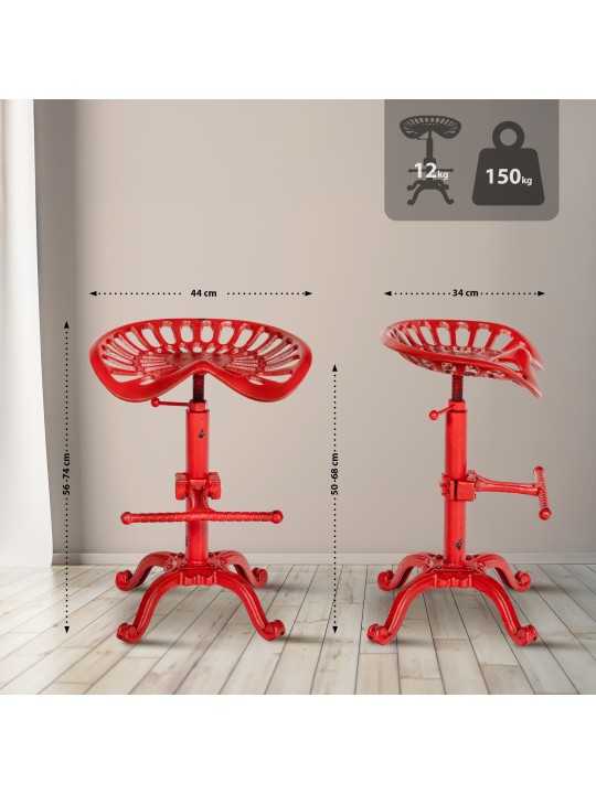 2 db bárszék készlet Butch, piros