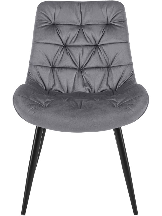 Rossford bársony étkezőszék, sötétszürke