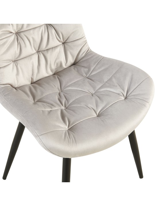 Rossford bársony étkezőszék, szürke