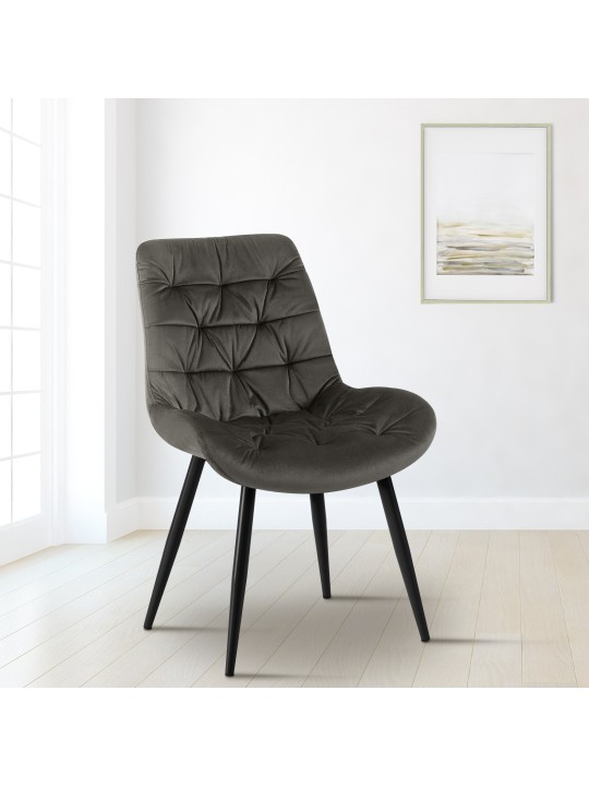 Rossford bársony étkezőszék, antracit