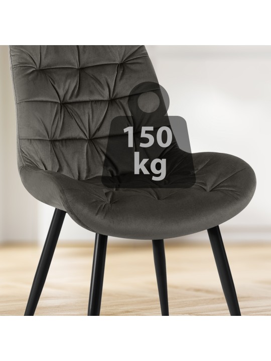 2 db Rossford étkezőszék készlet, antracit