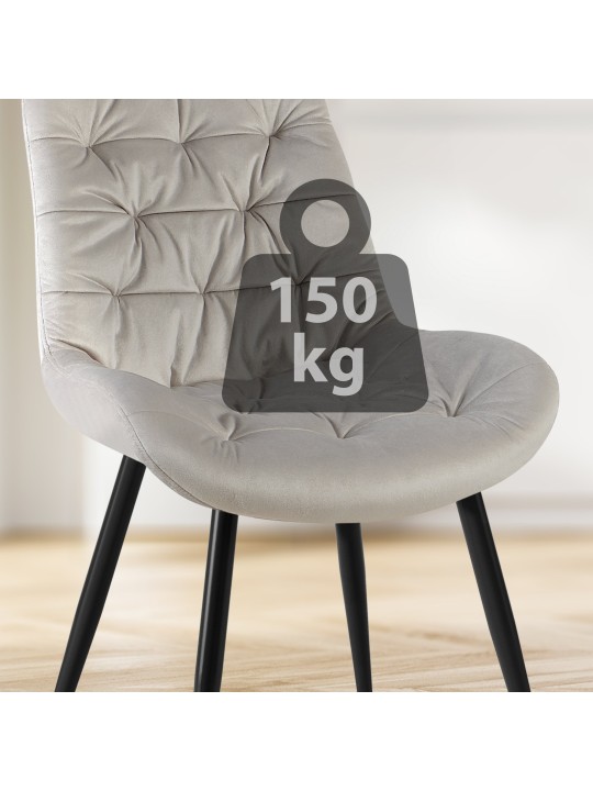 2 db Rossford étkezőszék készlet, szürke