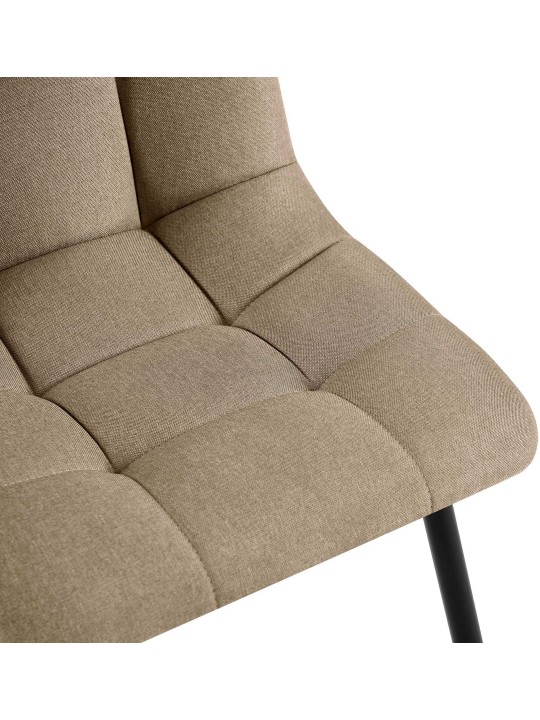 4 db Tilde Fabric étkezőszék készlet, taupe