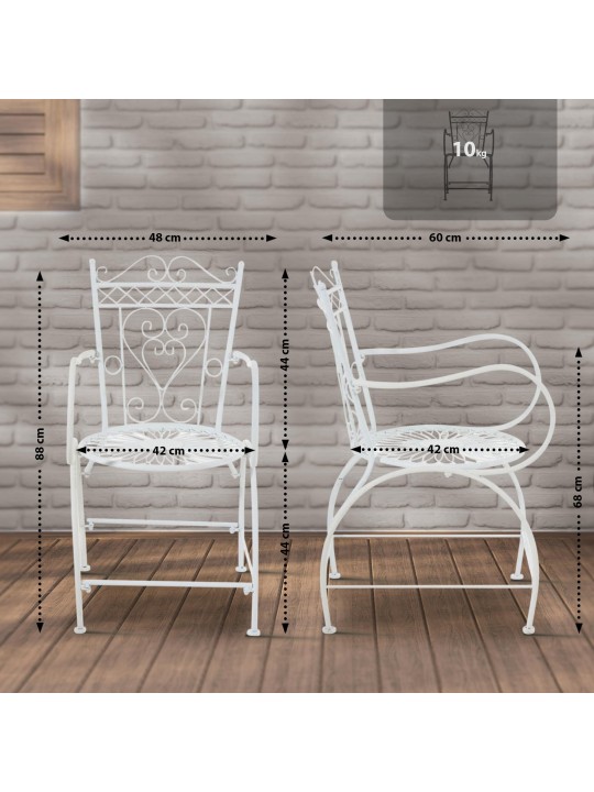 Sheela szék, fehér