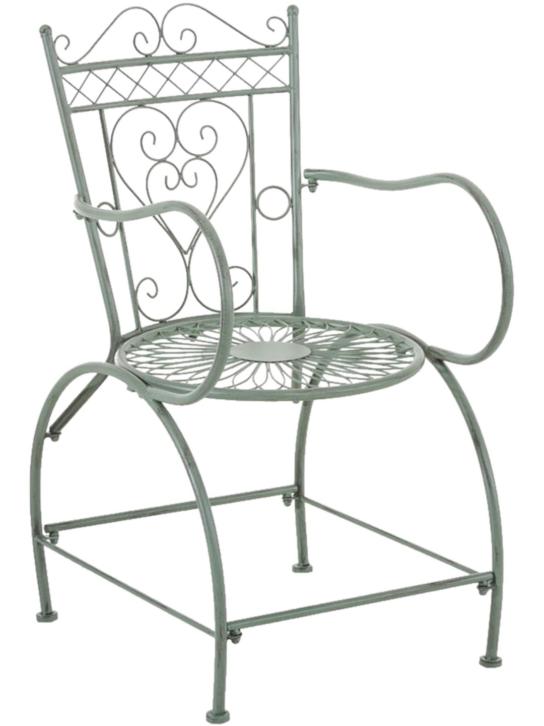 Sheela szék, antik zöld