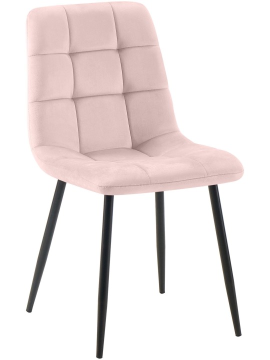 Tilde bársony étkezőszék, rózsaszín