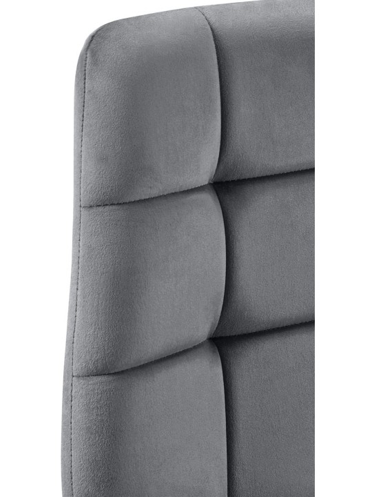 2 db Tilde bársony étkezőszék készlet, sötétszürke