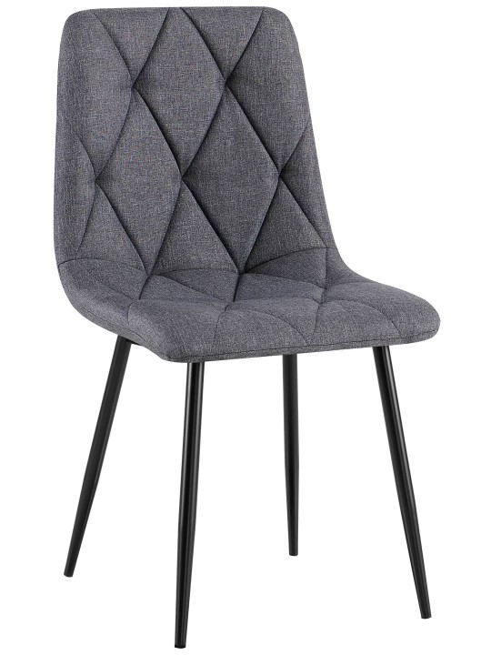Clairton szövet étkezőszék, sötétszürke