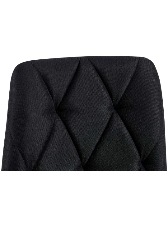 Clairton szövet étkezőszék, fekete