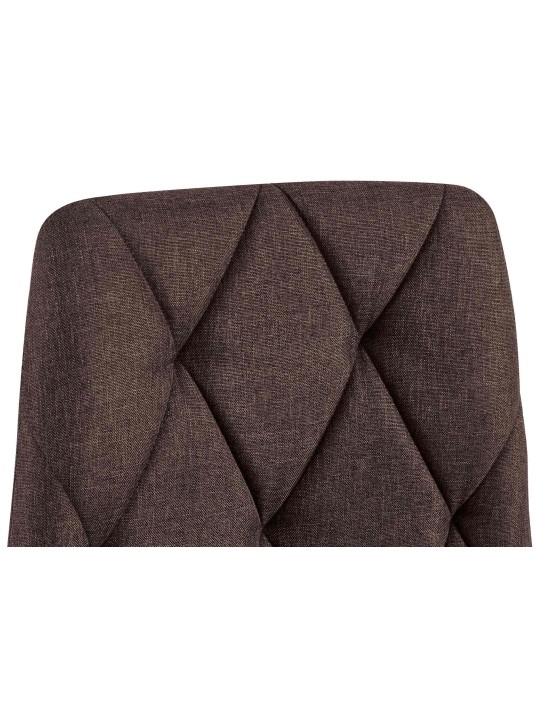 2 db étkezőszékből álló szett Clairton anyagból, barna