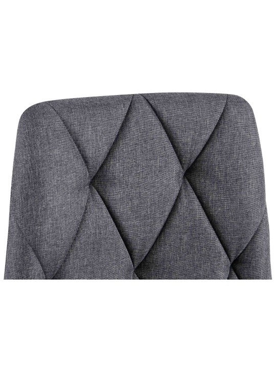 2 db étkezőszékből álló szett Clairton anyagból, sötétszürke