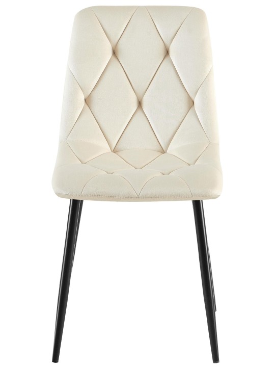 Clairton bársony étkezőszék, krém Clairton bársony étkezőszék, krém