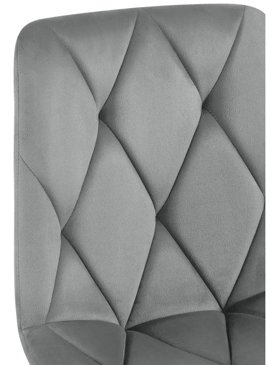 Clairton bársony étkezőszék, sötétszürke