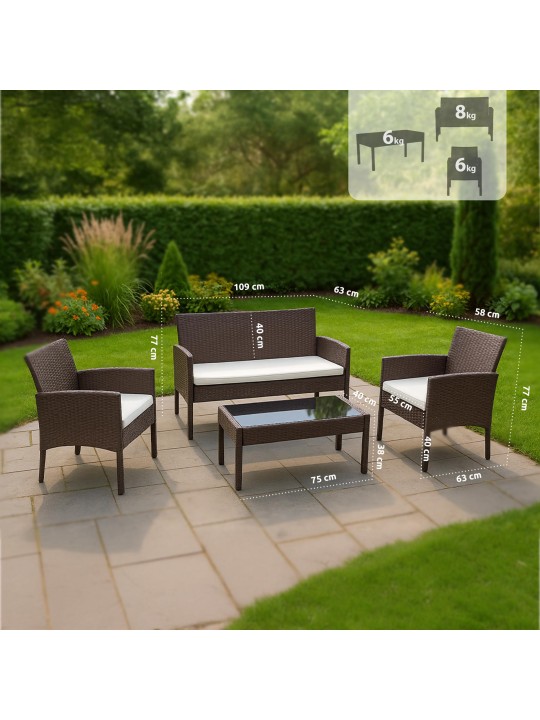 Ramunda ülőcsoport, barna