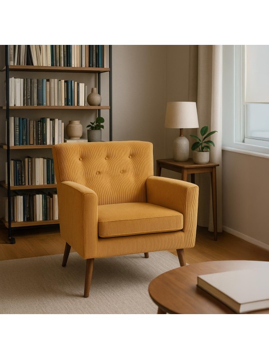 Kioni Cord fotel, narancs