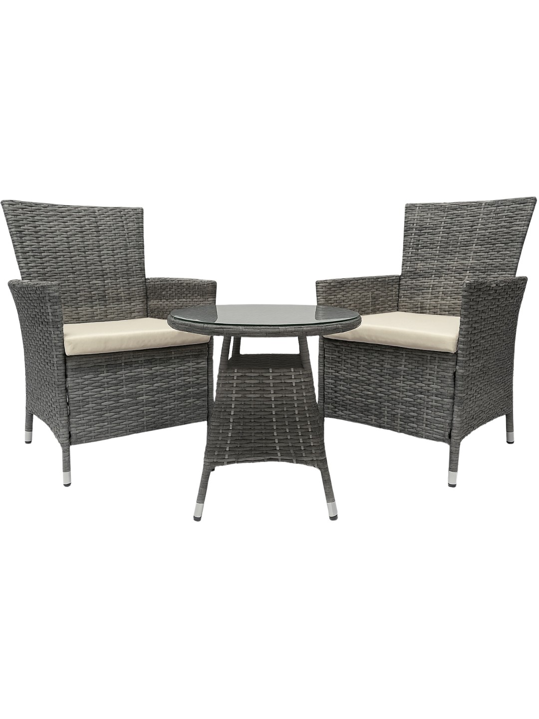 Fireda ülőcsoport, szürke melírozott