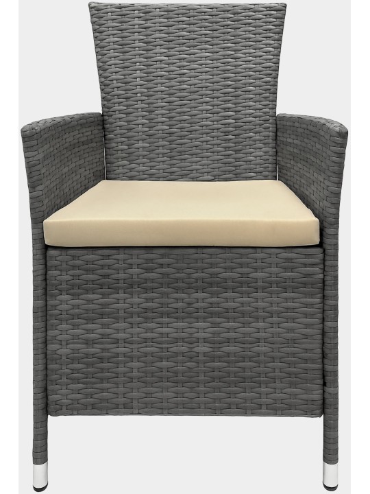 Fireda ülőcsoport, szürke melírozott