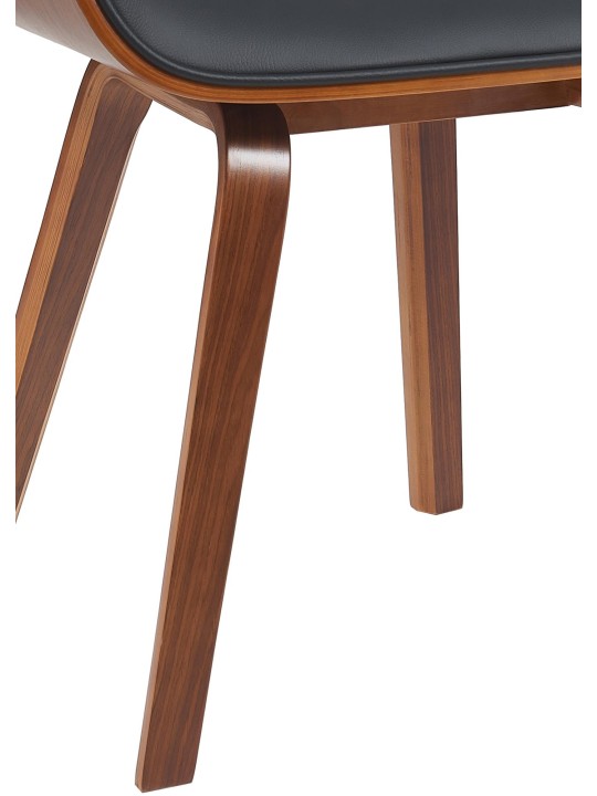 Látogatószék Beverley műbőr, dió/fekete