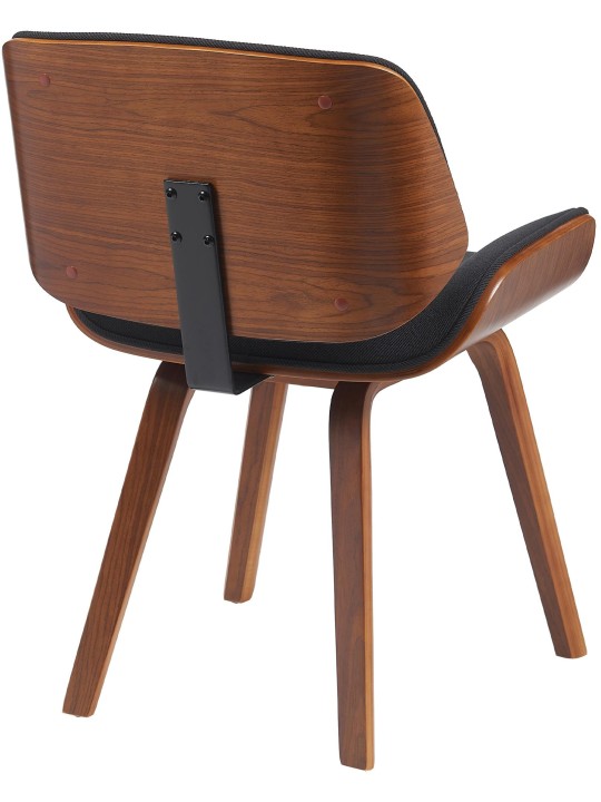 Látogatószék Beverley szövet, dió/fekete