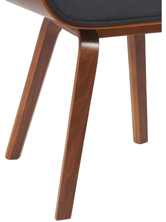 Látogatószék Beverley szövet, dió/fekete