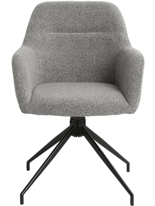 Merlinda szövet Teddy étkezőszék, szürke