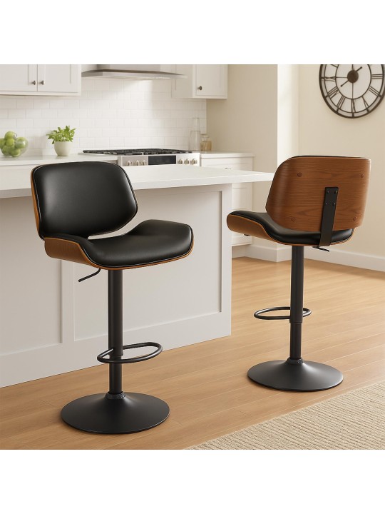 Bárszék Beverley B műbőr, dió/fekete