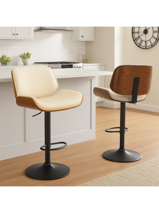 Bárszék Beverley B műbőr, dió/krém Bárszék Beverley B műbőr, dió/krém