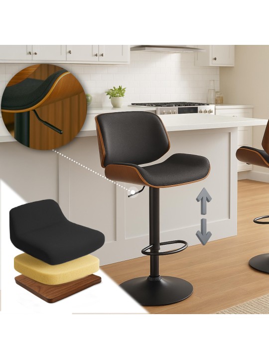 Bárszék Beverley B szövet, dió/fekete Bárszék Beverley B szövet, dió/fekete