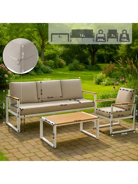 Rodiesa ülőcsoport, fehér