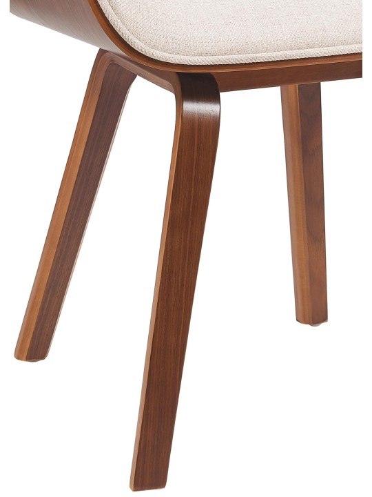 Látogatószék Beverley szövet, dió/krém