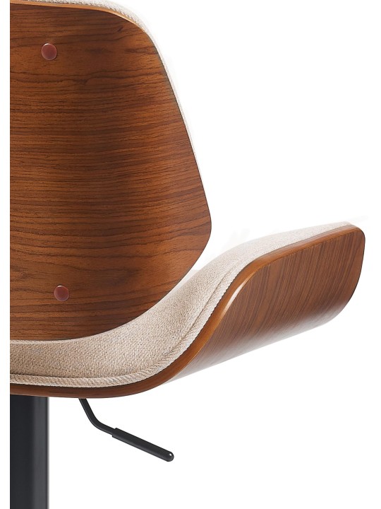 Bárszék Beverley B szövet, dió/krém