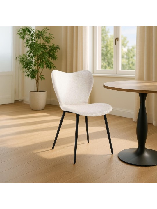 Maika szövet étkezőszék, krém