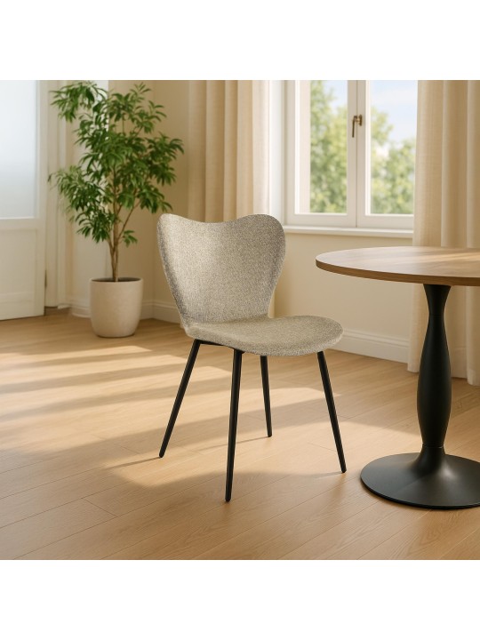 Maika szövet étkezőszék, taupe Maika szövet étkezőszék, taupe