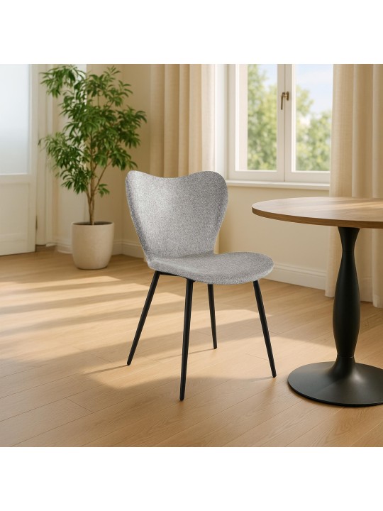 Maika szövet étkezőszék, szürke