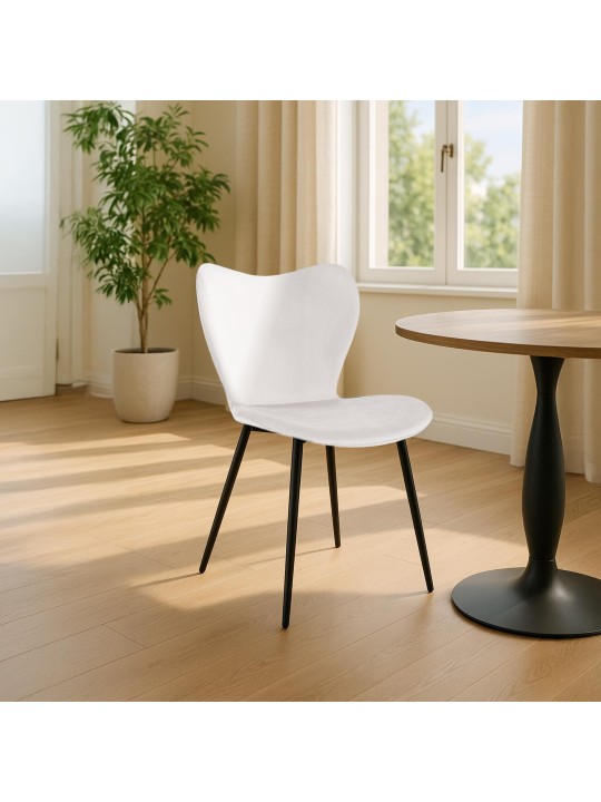 Maika bársony étkezőszék, szürke