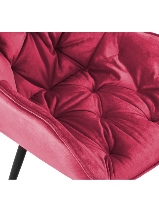 Tanna bársony szék, piros