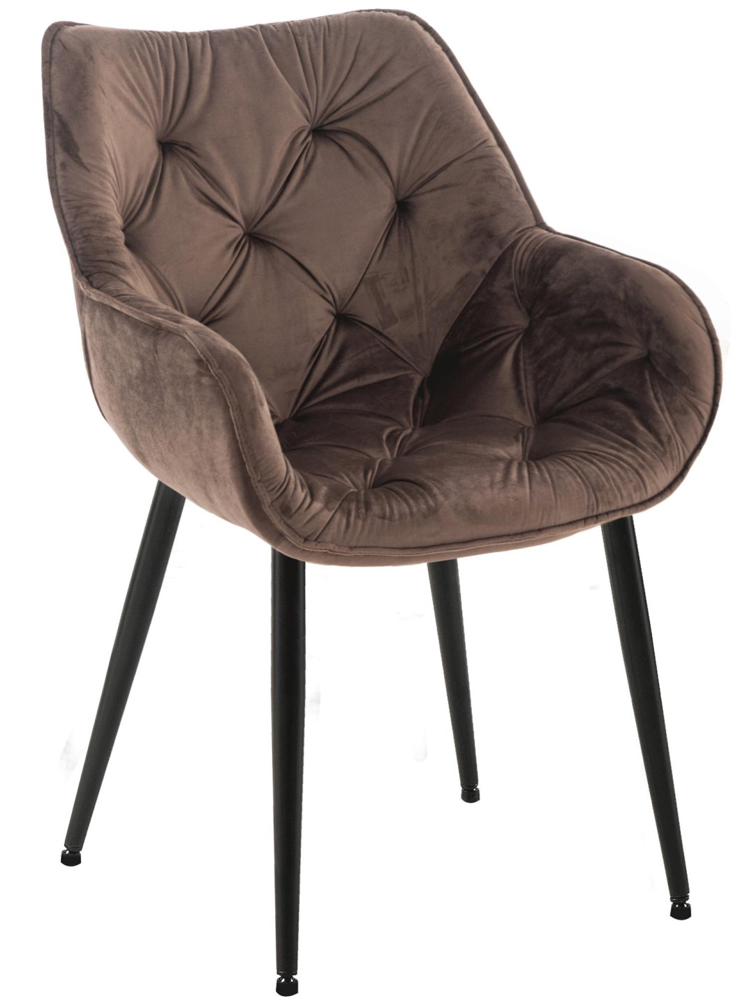 Tanna bársony szék, barna