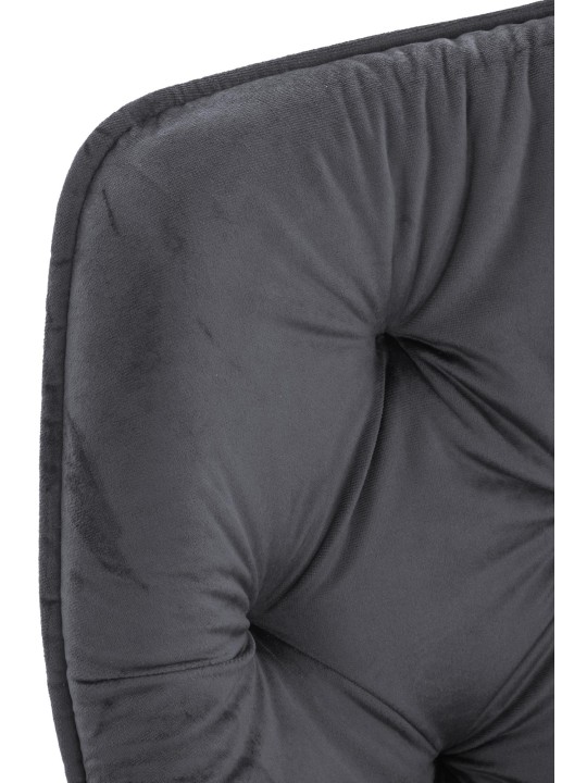 Tanna bársony 2db-os székkészlet, sötétszürke Tanna bársony 2db-os székkészlet, sötétszürke