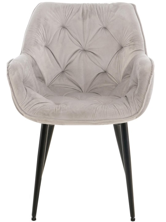 Tanna bársony 2db-os székkészlet, szürke