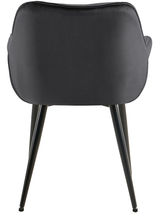 Tanna bársony 4db-os székkészlet, sötétszürke Tanna bársony 4db-os székkészlet, sötétszürke