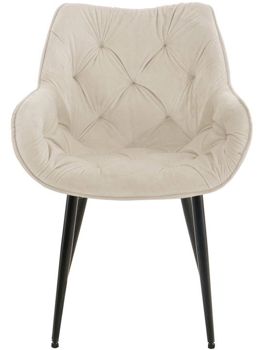 Tanna bársony 4db-os székkészlet, krém