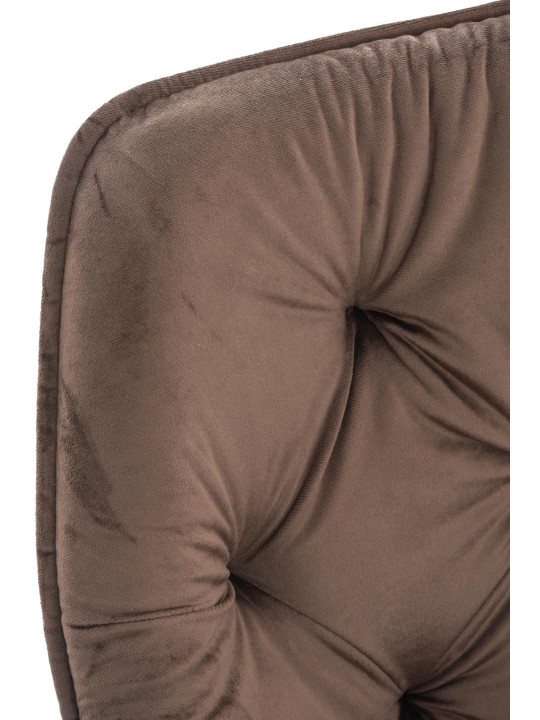 Tanna bársony 4db-os székkészlet, barna