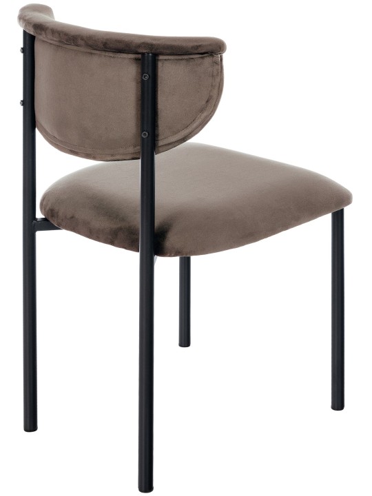 2db látogatói szék szett Gambell bársony, barna