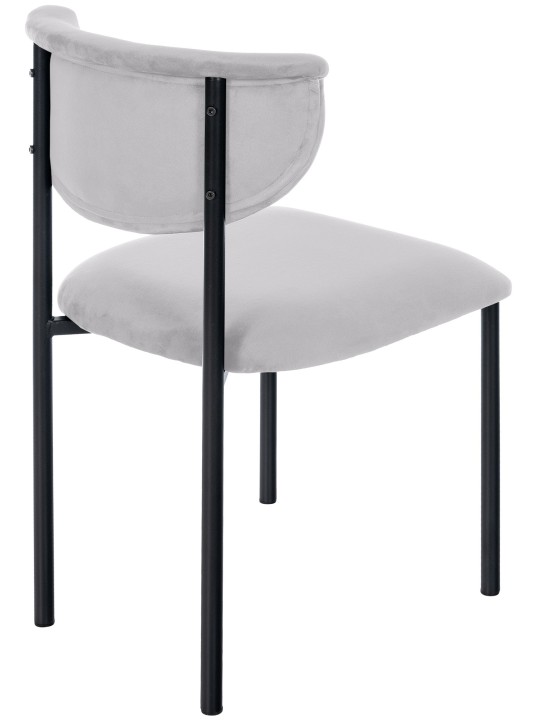 2db látogatói szék szett Gambell bársony, szürke