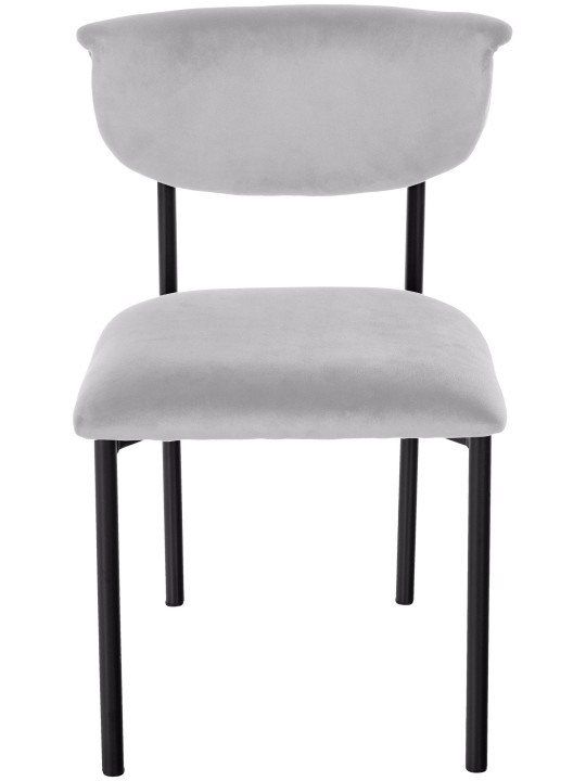 2db látogatói szék szett Gambell bársony, szürke