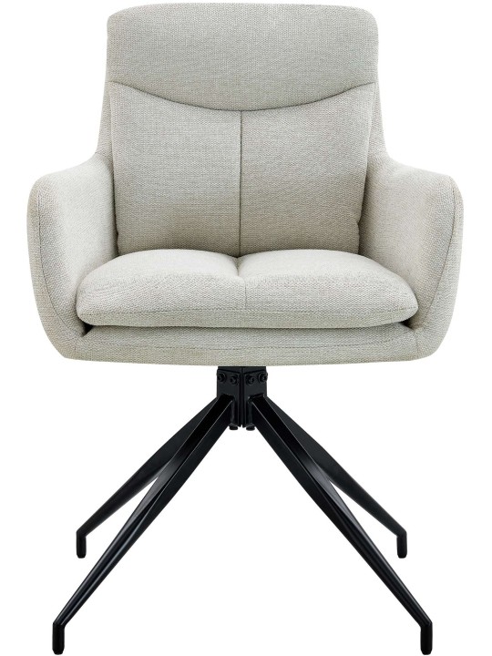 2 db Somers szövetből álló étkezőszék szett, krém