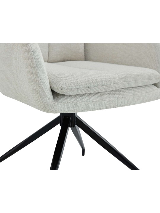 2 db Somers szövetből álló étkezőszék szett, krém