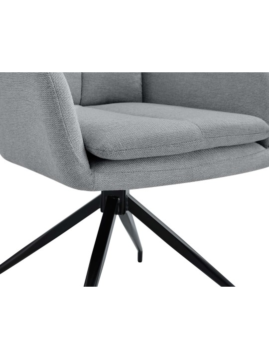 2 db Somers szövetből álló étkezőszék szett, világosszürke