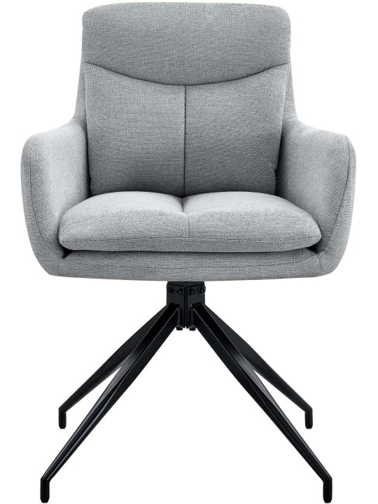 2 db Somers szövetből álló étkezőszék szett, világosszürke