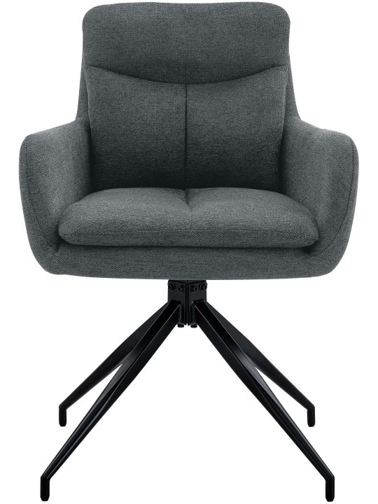 2 db Somers szövetből álló étkezőszék szett, sötétszürke